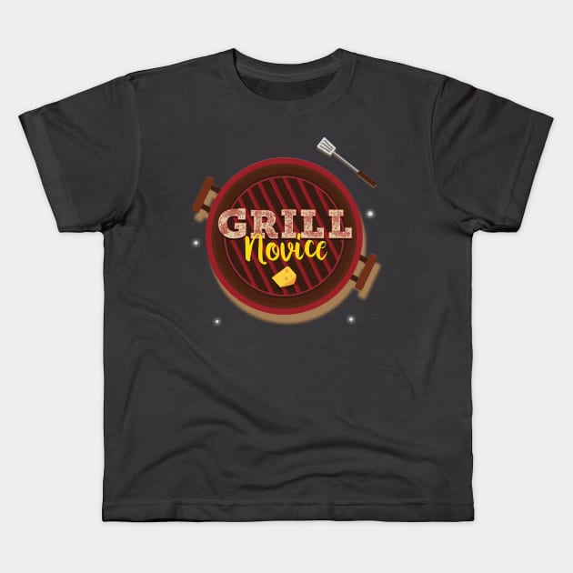 Grill Novice Kids T-Shirt by PlimPlom